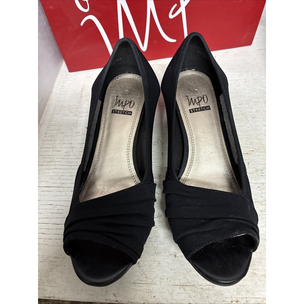 impo stretch sandals black 7.5 rona Small Heel